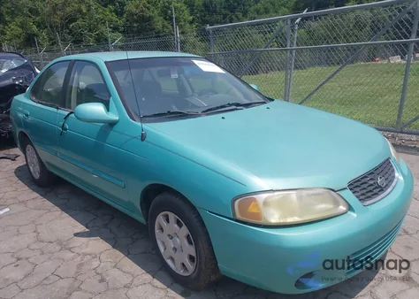 2000 Nissan Sentra Xe/Gxe из США, поврежденный, VIN 3N1CB51D1YL344652